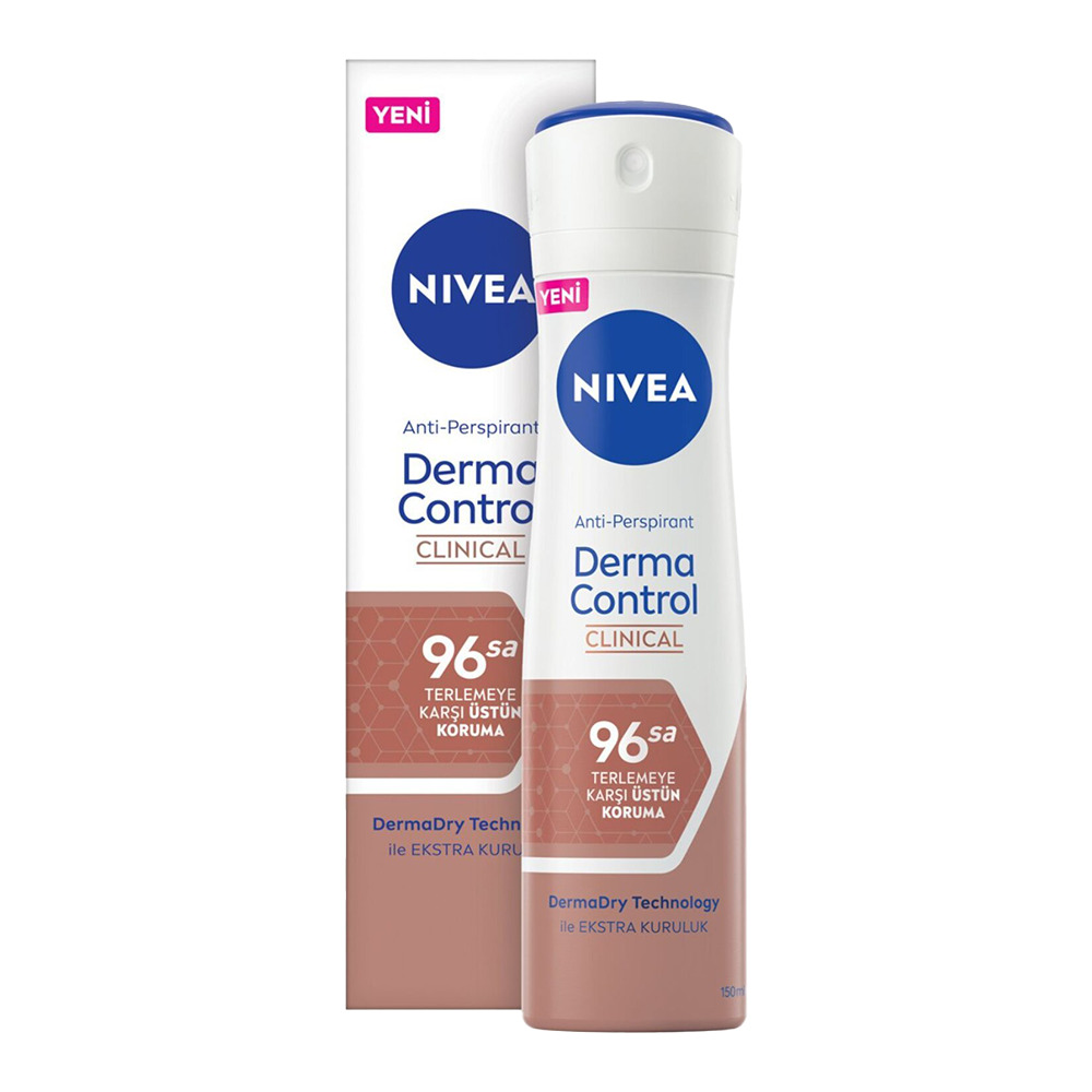Nivea Derma Control 96 Saat Koruma Deodorant Sprey 150 Ml.