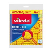 Vileda %30 Mikrofiber 3 Boyutlu Temizlik Bezi 4+1’li