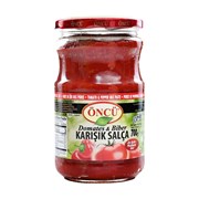 Öncü Karışık Domates Biber Salçası Cam 700 Gr