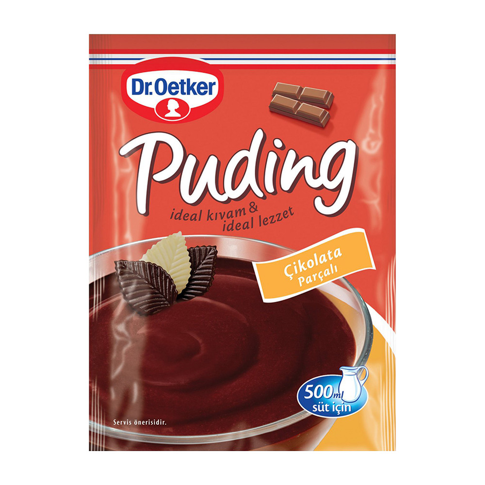 Dr. Oetker Çikolata Parçalı Puding 115 Gr.
