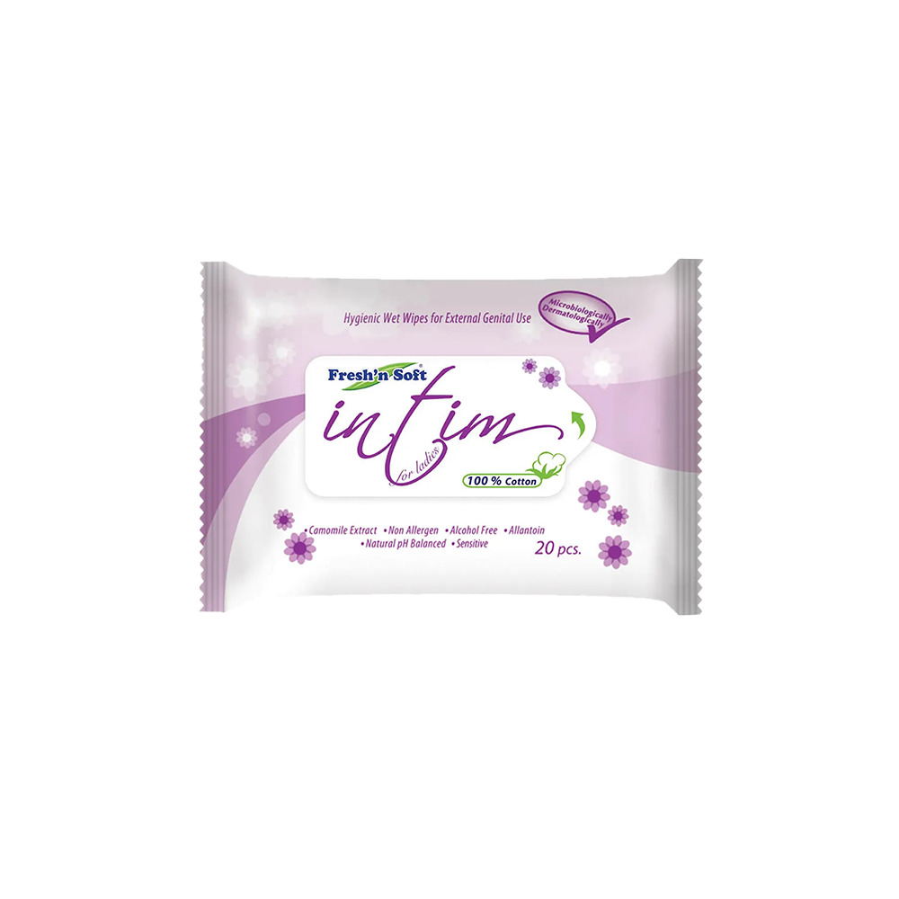 Fresh'n Soft Dış Genital Temizleme Mendili 20 lu