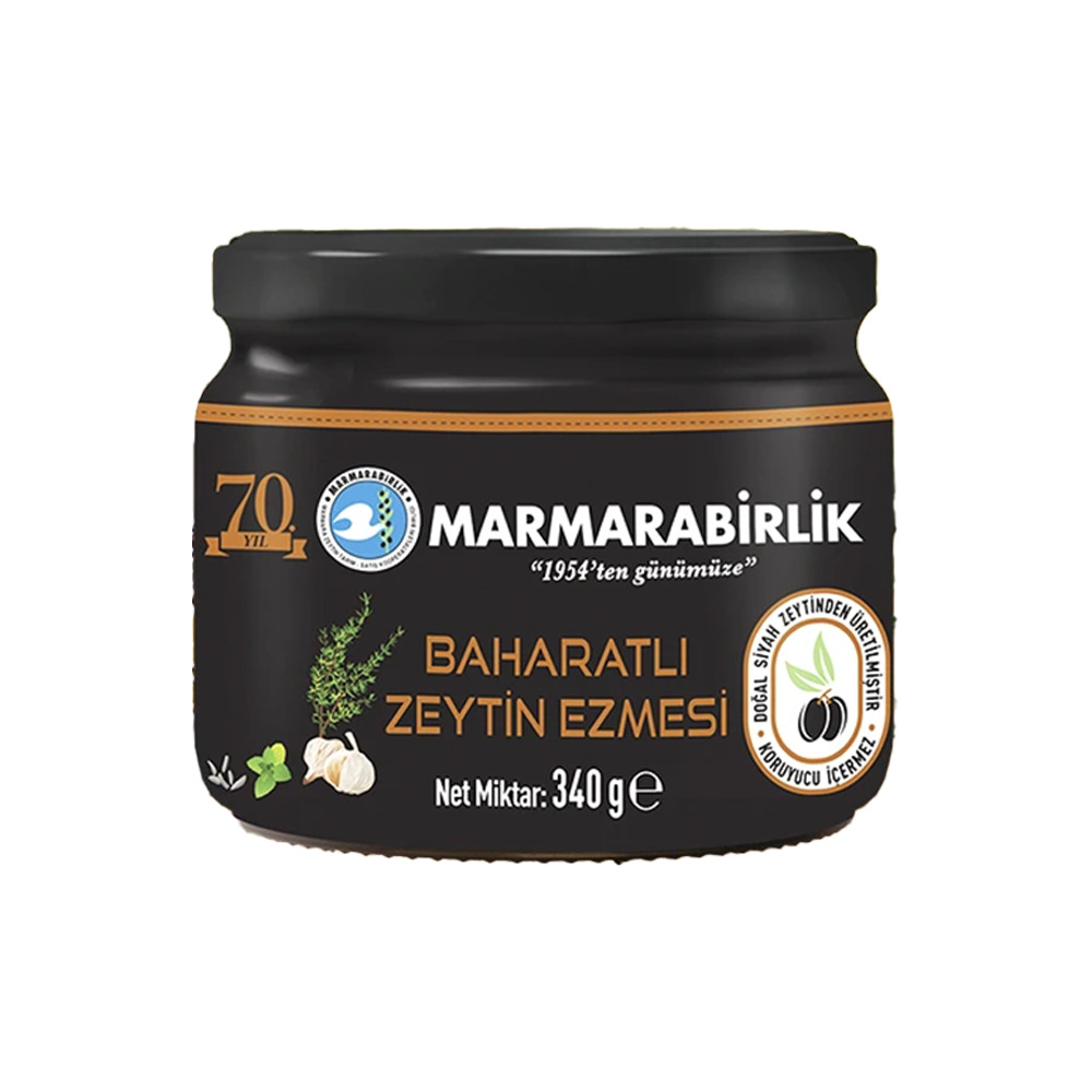 Marmara Birlik Baharatlı Zeytin Ezmesi 340Gr