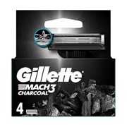 Gillette Mach3 Charcoal Yedek Tıraş Bıçağı 4`lü