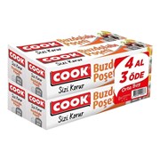 Cook Orta Buzdolabı Poşeti 4 Al 3 Öde 24*38 Cm 20 Li
