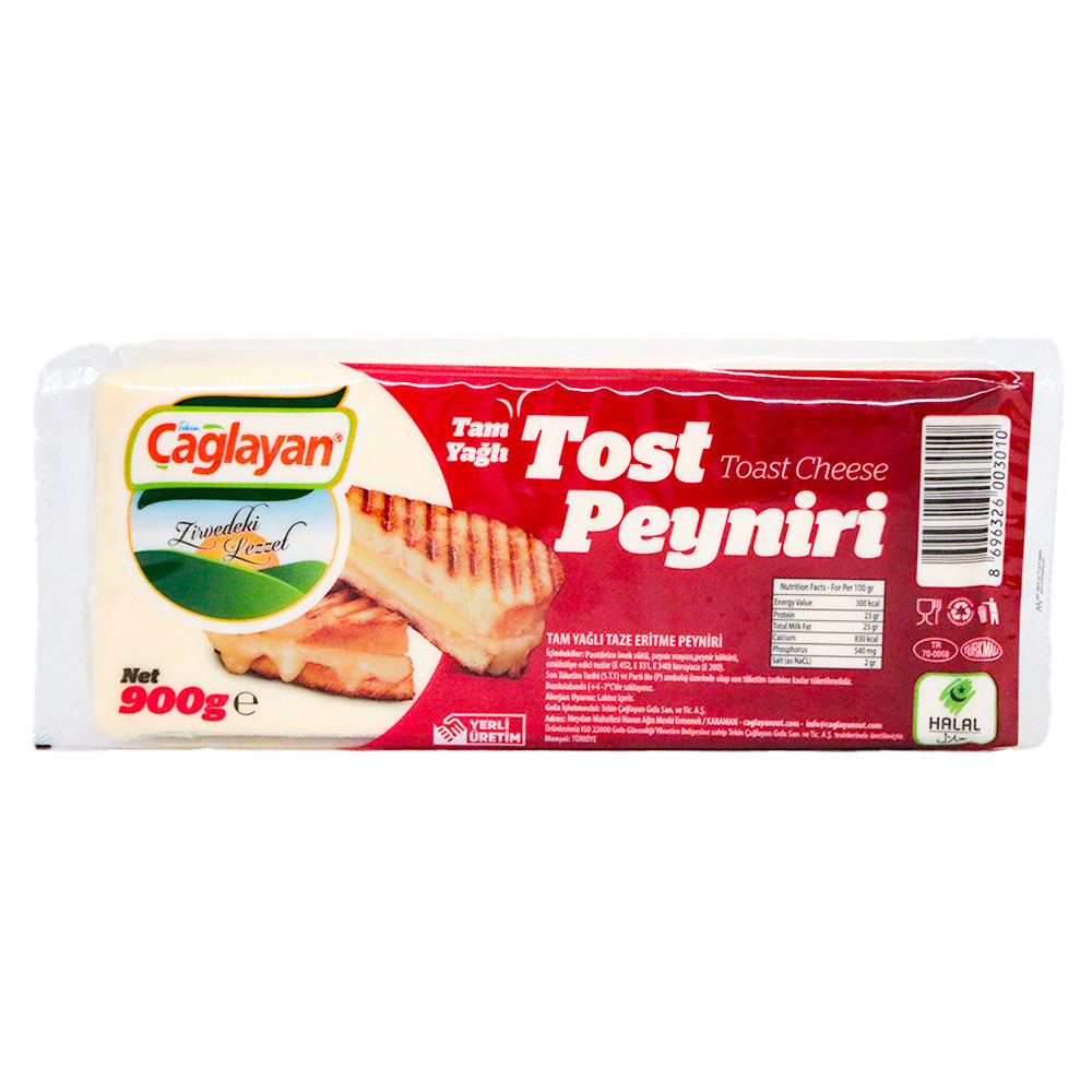 Çağlayan Tost Peyniri 900 Gr 