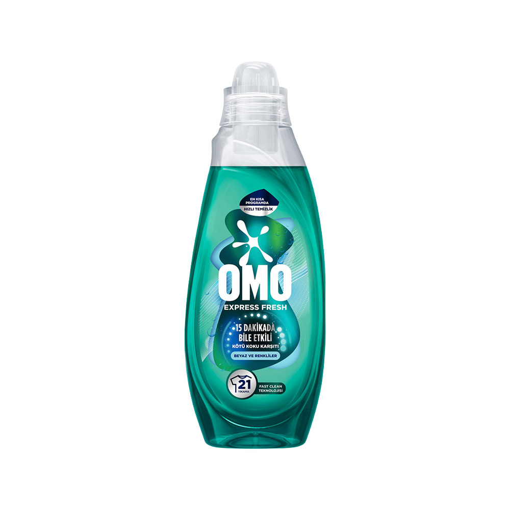 Omo Express Fresh Beyaz & Renkli Sıvı Deterjan 840Ml