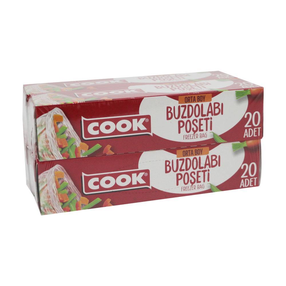 Cook Orta Buzdolabı Poşeti 4 Al 3 Öde 24*38 Cm 20 Li