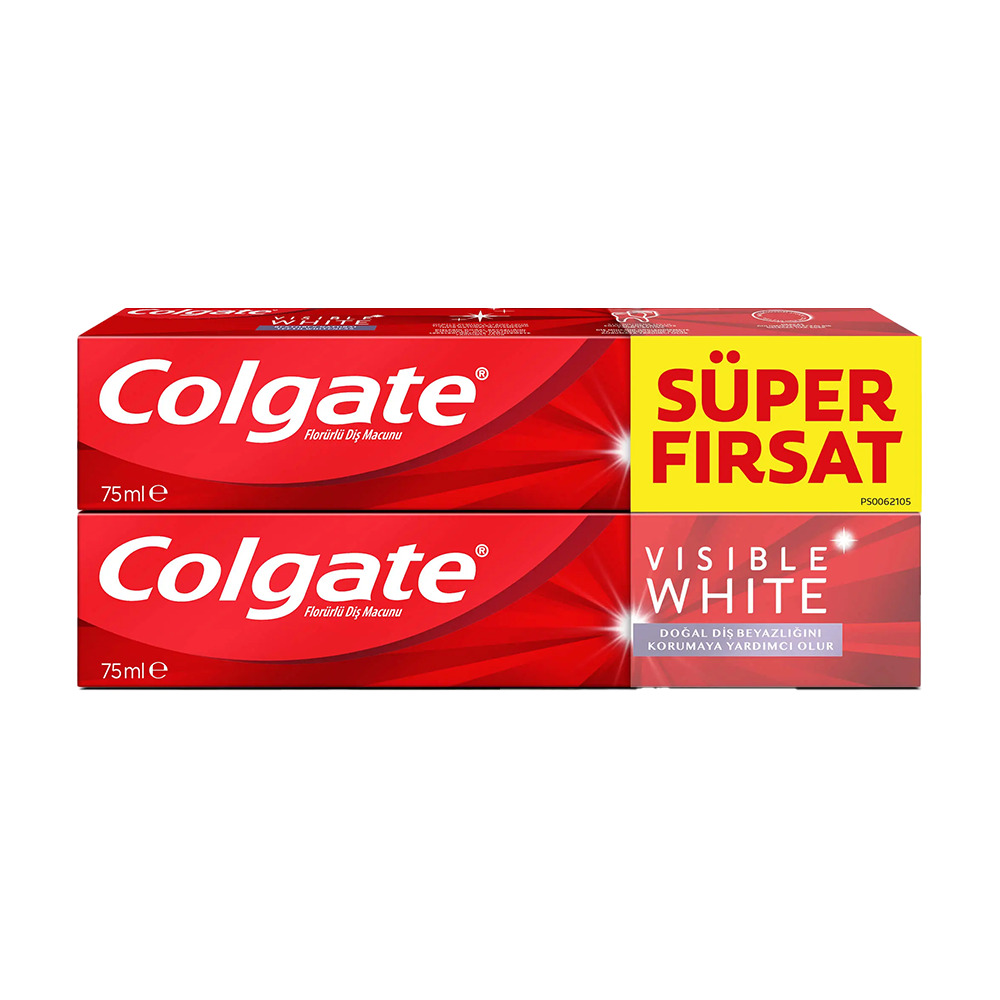Colgate Diş Macunu Visible White 2x75Ml