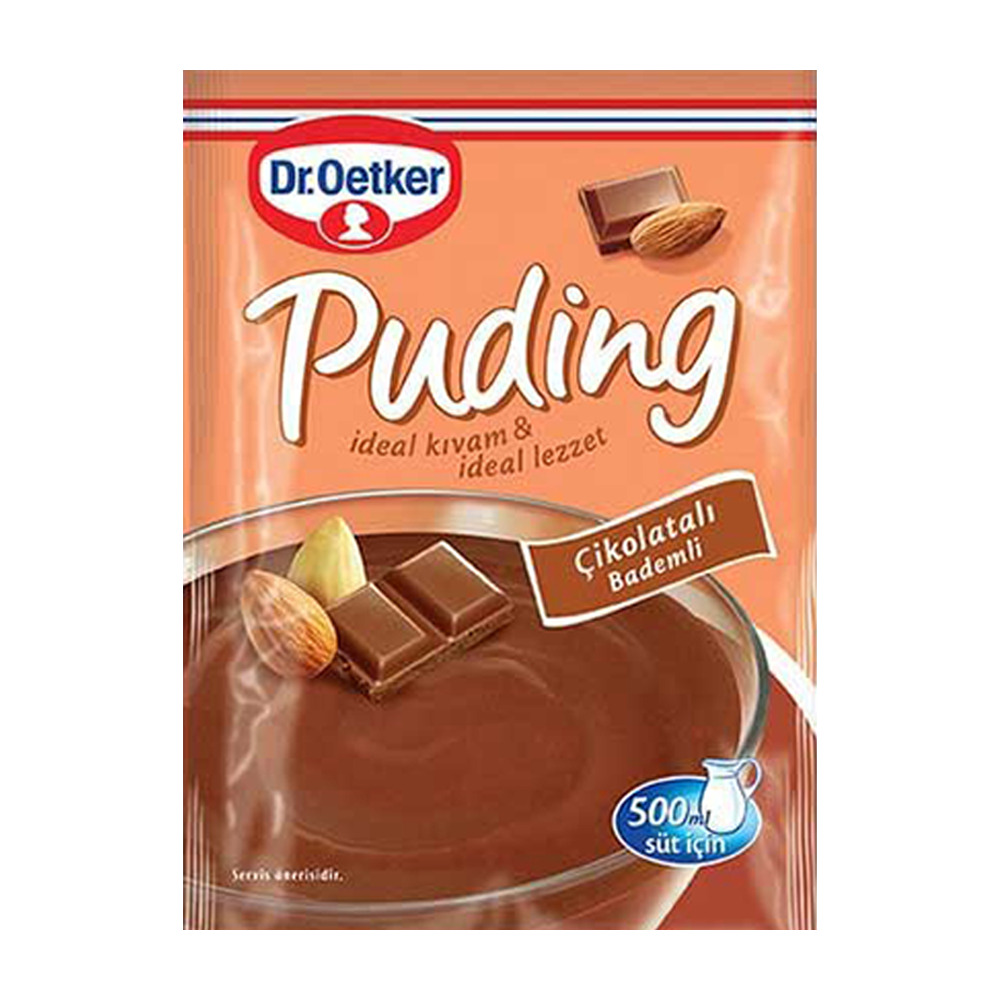 Dr. Oetker Çikolatalı Bademli Puding 104Gr.