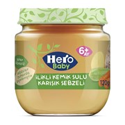 Hero Baby Kavanoz İlikli Kemik Sulu Karışık Sebzeli 120 Gr 