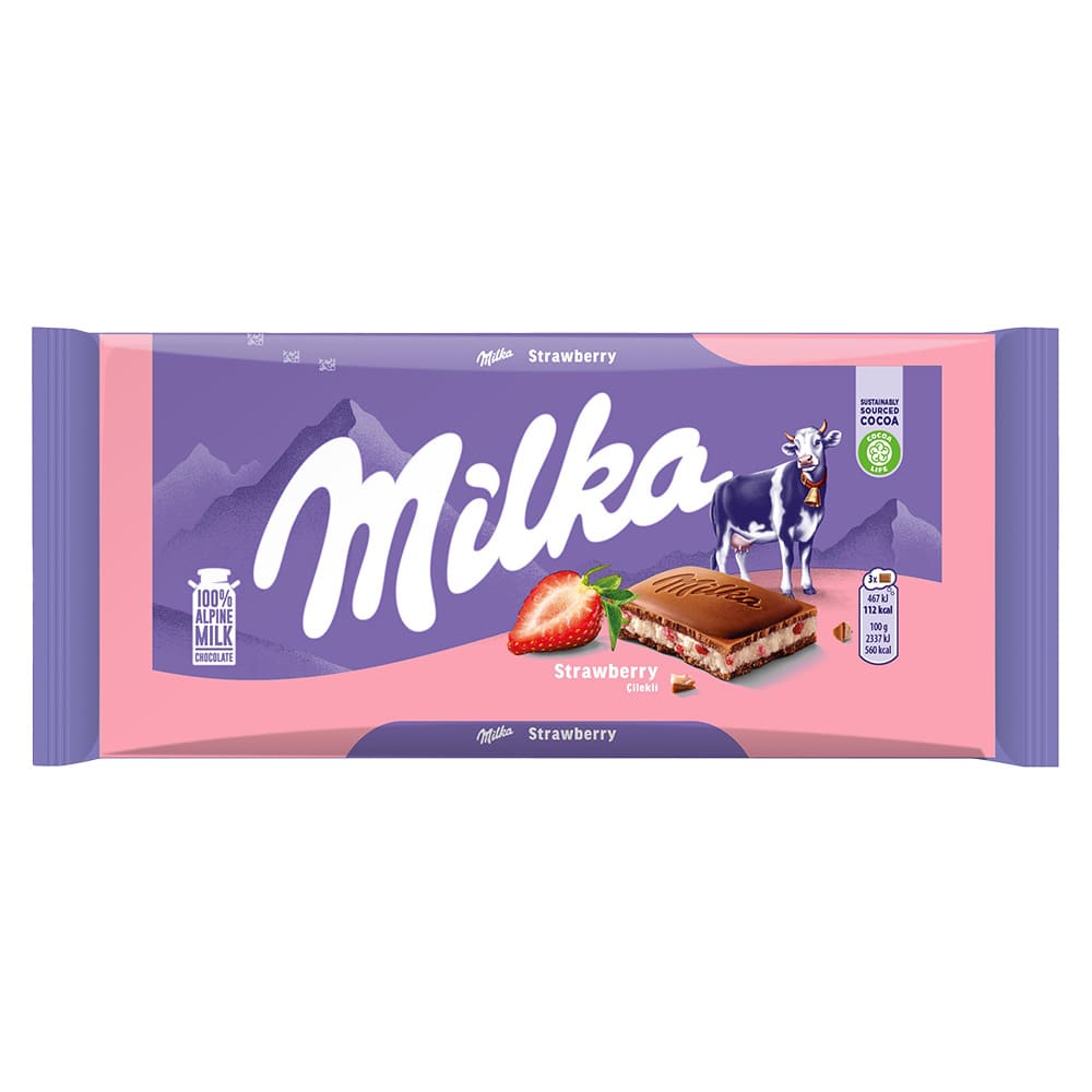 Milka Çilekli Yoğurtlu 100 Gr.