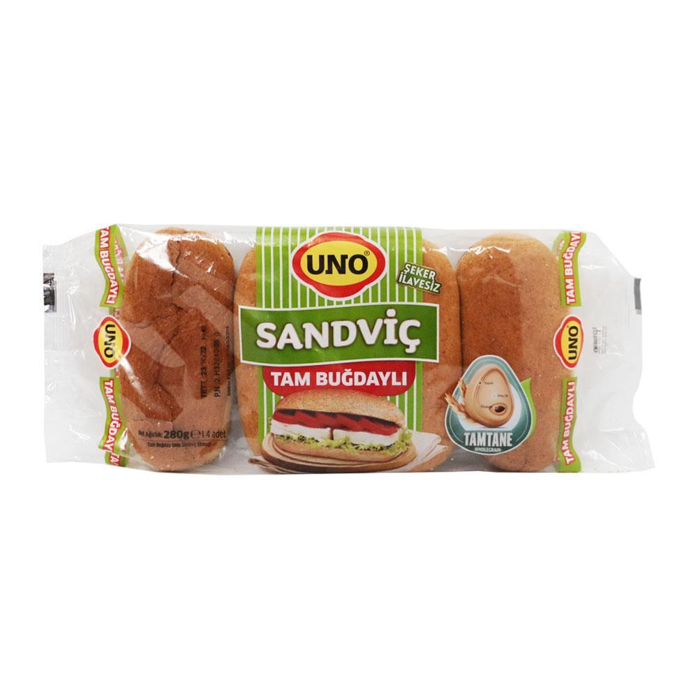 Uno Tam Buğdaylı Sandviç Ekmeği 4*70Gr