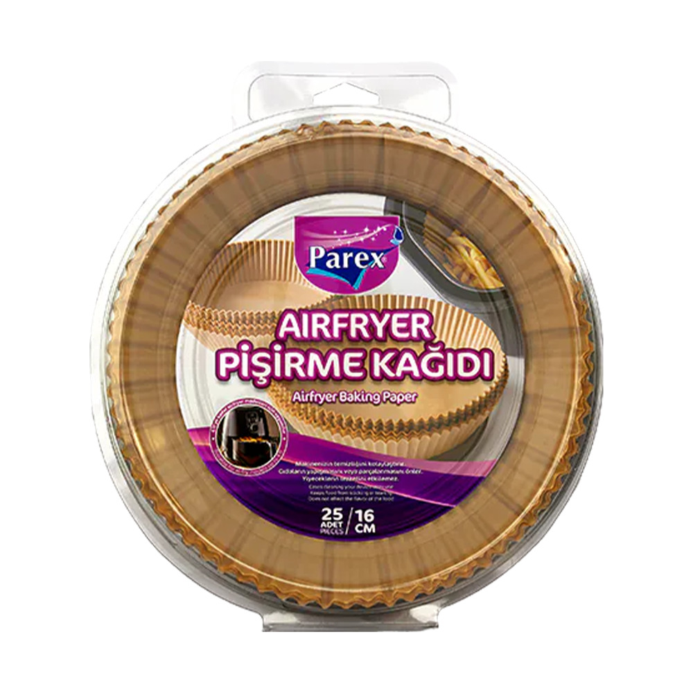 Parex Airfryer Pişirme Kağıdı 16 Cm 25'Li