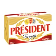 President Tereyağ 200Gr Tuzsuz %82 Süt Yağı