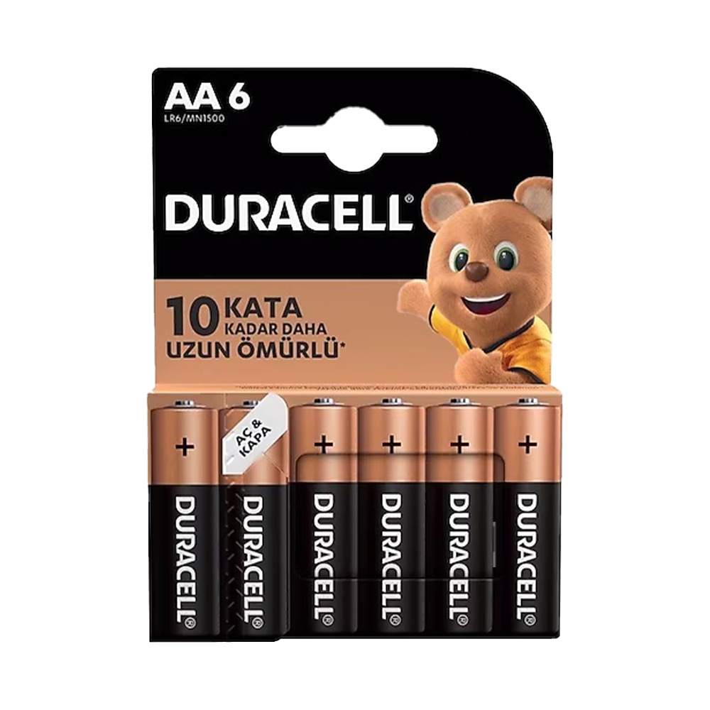 Duracell Basic Kalem Pil 6'lı AA