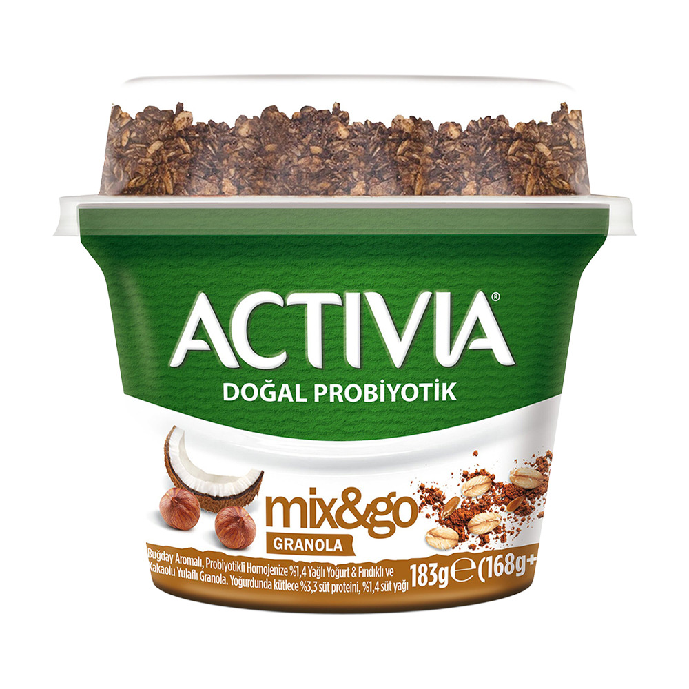 Activia Probiyotik Mix&Go Fındıklı Ve Kakakolu Granola 183Gr
