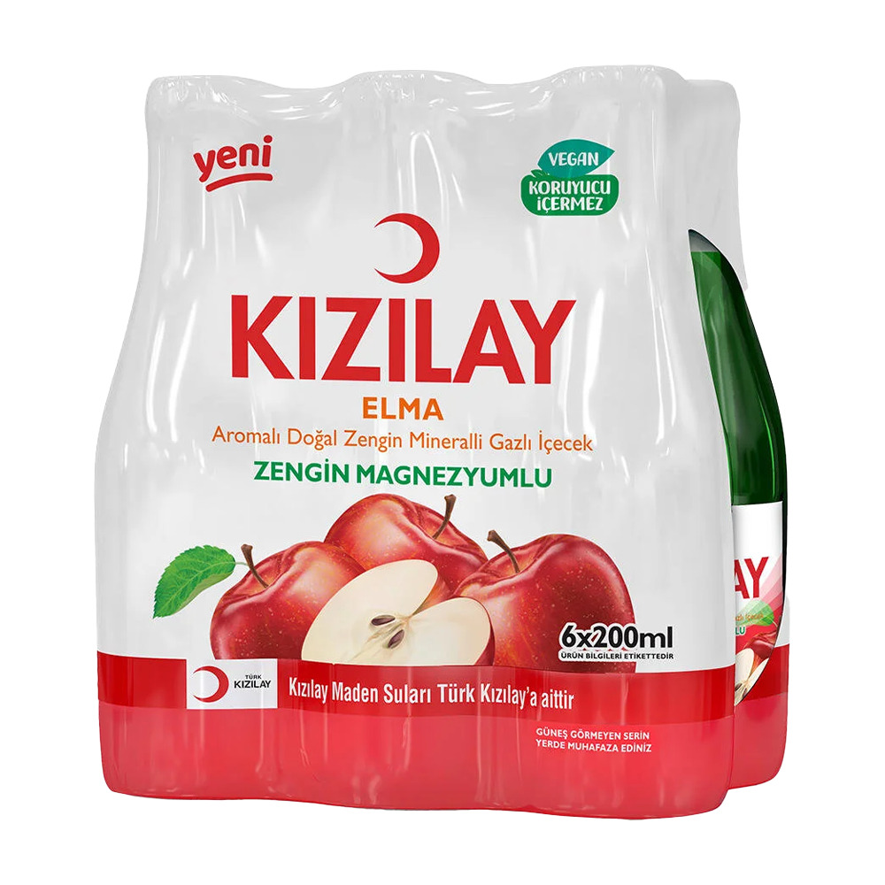 Kızılay Meyveli Soda 6*20 Elma .