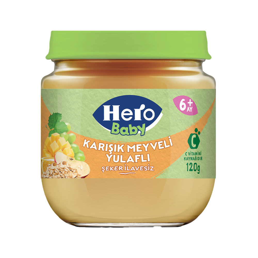 Hero Baby Karşık Meyveli Yulaflı 120 Gr