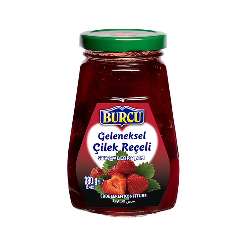 Burcu Çilek Reçeli 380Gr Cam