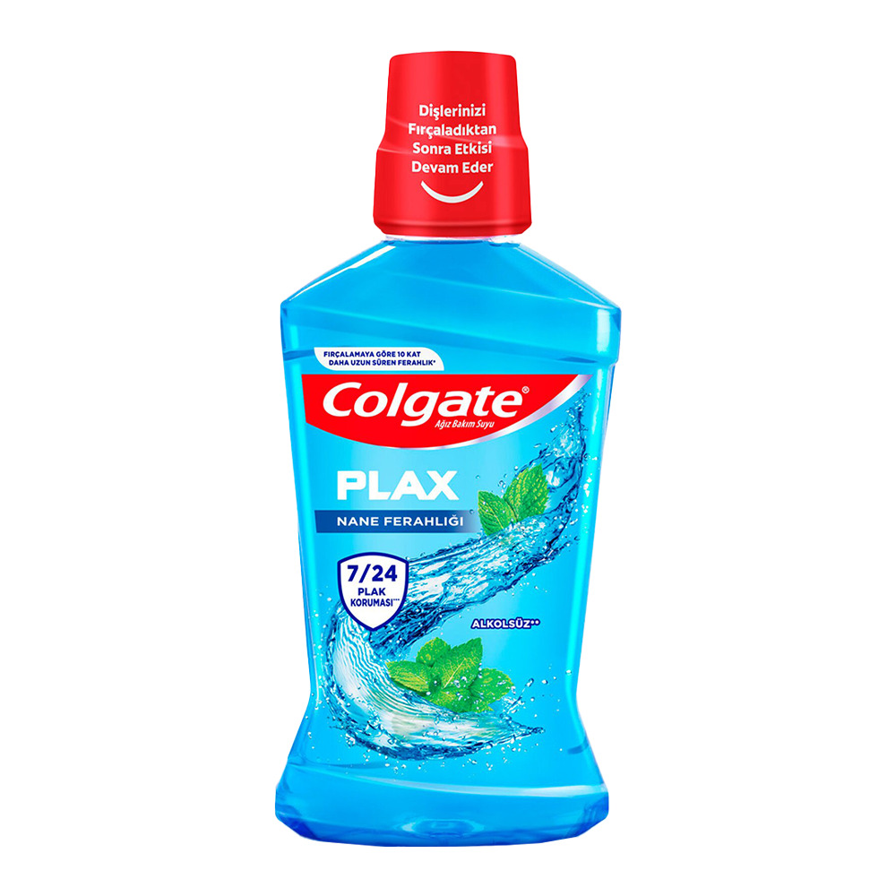 Colgate Plax Nane Ferahlığı Plağa Karşı Alkolsüz Ağız Bakım Suyu 500 ml