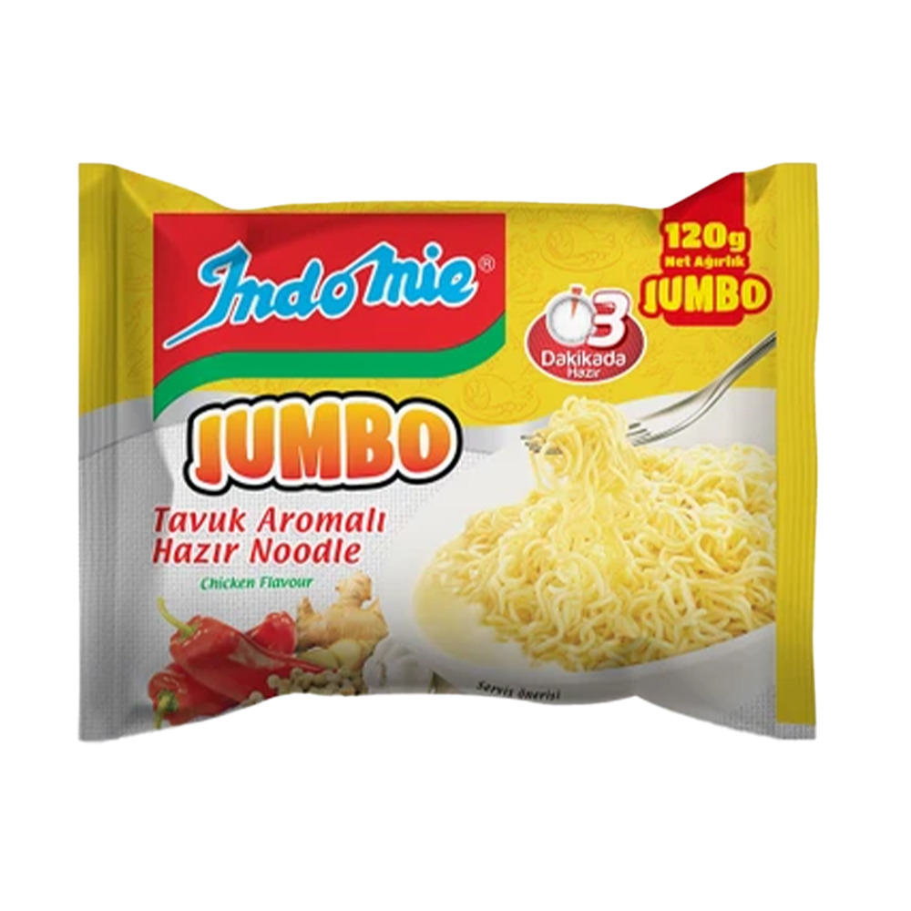 Indomıe Noodle Jumbo 120Gr Tavuk Aromalı