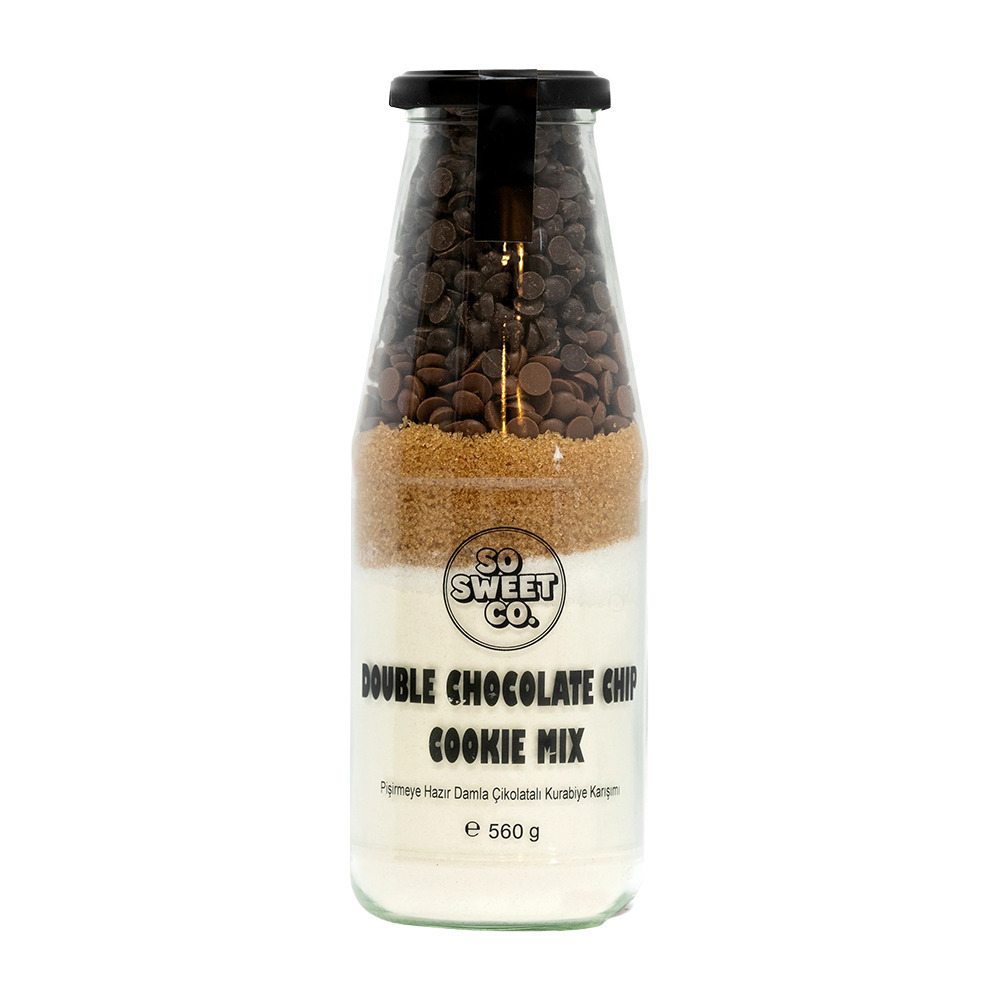 So Sweet Co.Double Chocolate Chip Cookie Mix Pişirmeye Hazır Kurabiye Karışımı 560Gr