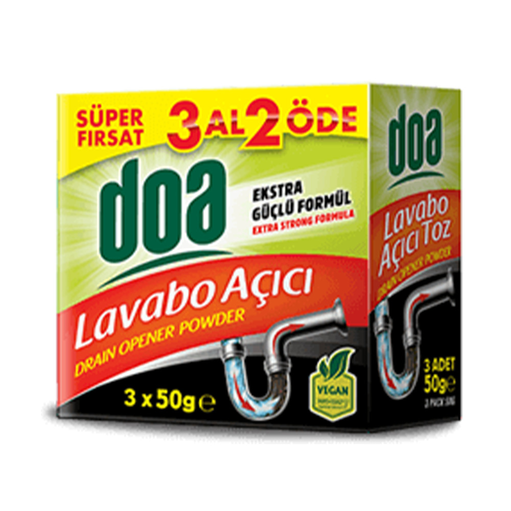 Doa Lavabo Açıcı 3*50 Gr Toz