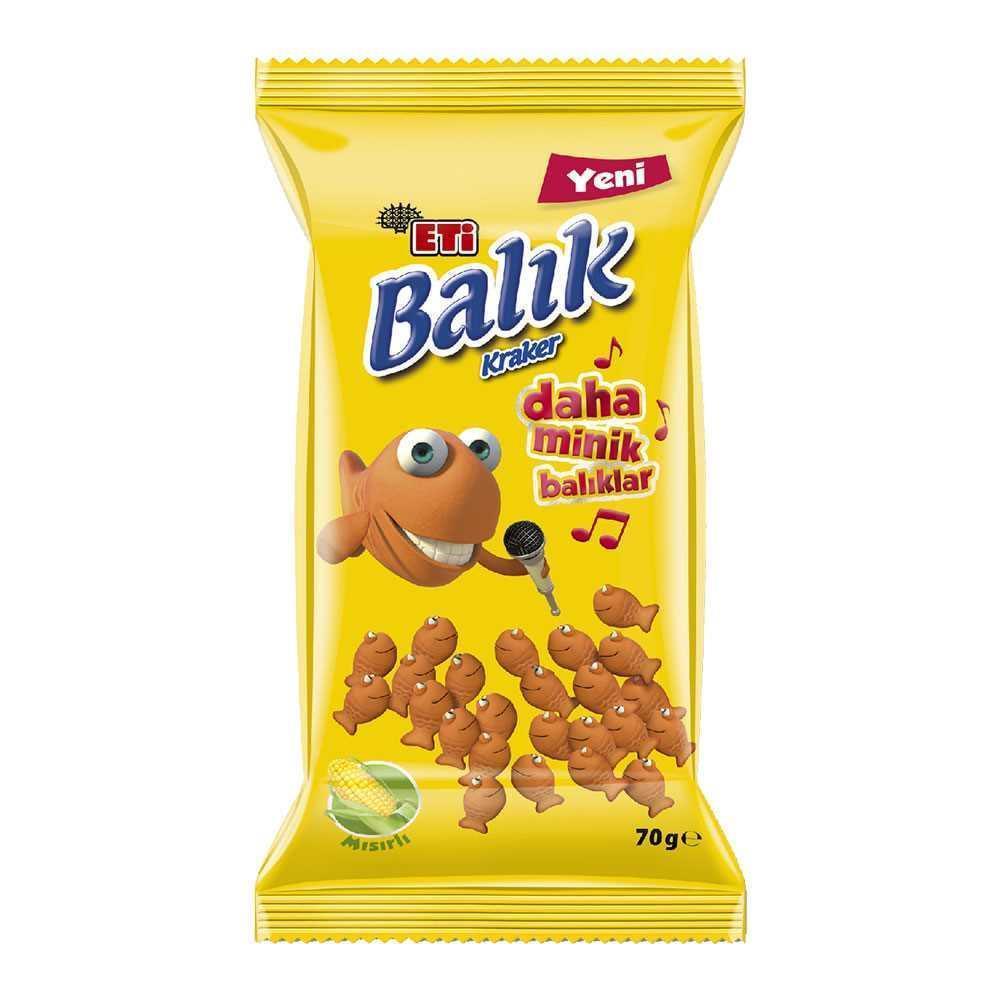 Eti Balık Kraker Mısırlı 70 Gr 