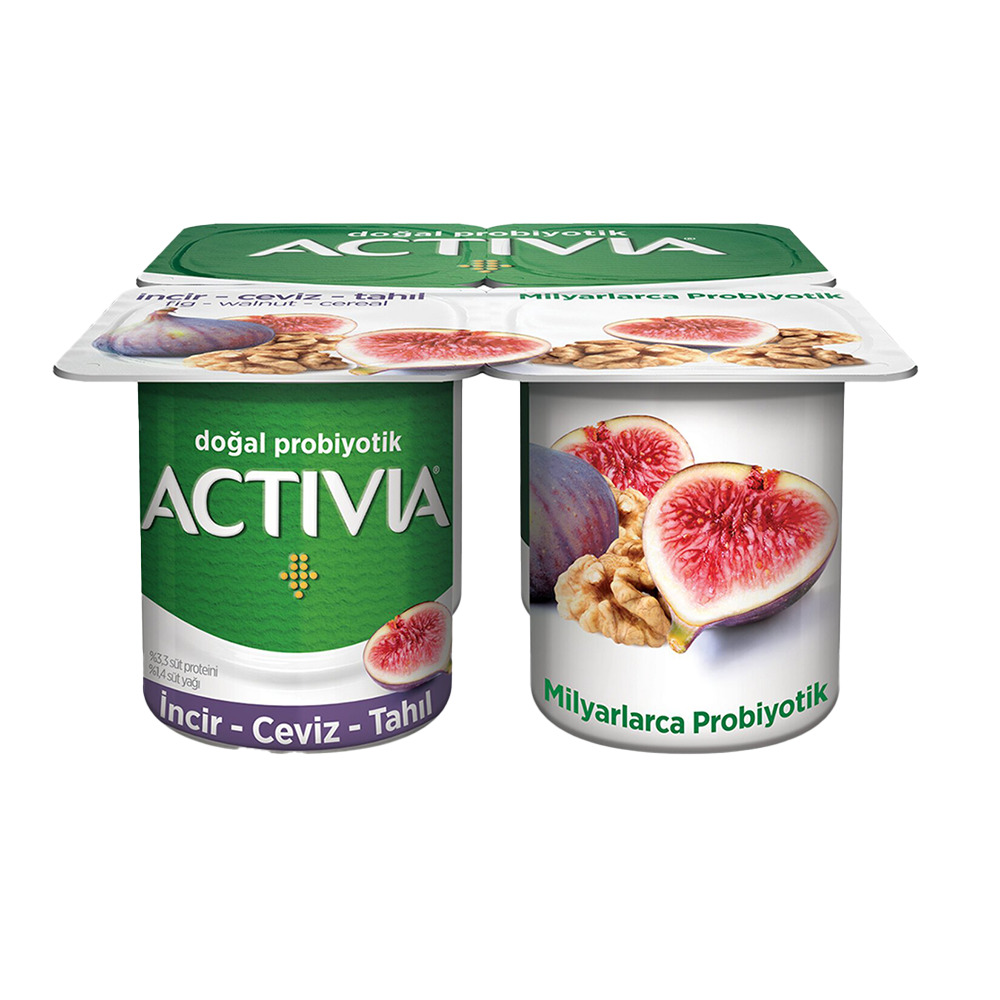 Danone Activia Yoğurt 4*100 Gr Tahıllı 