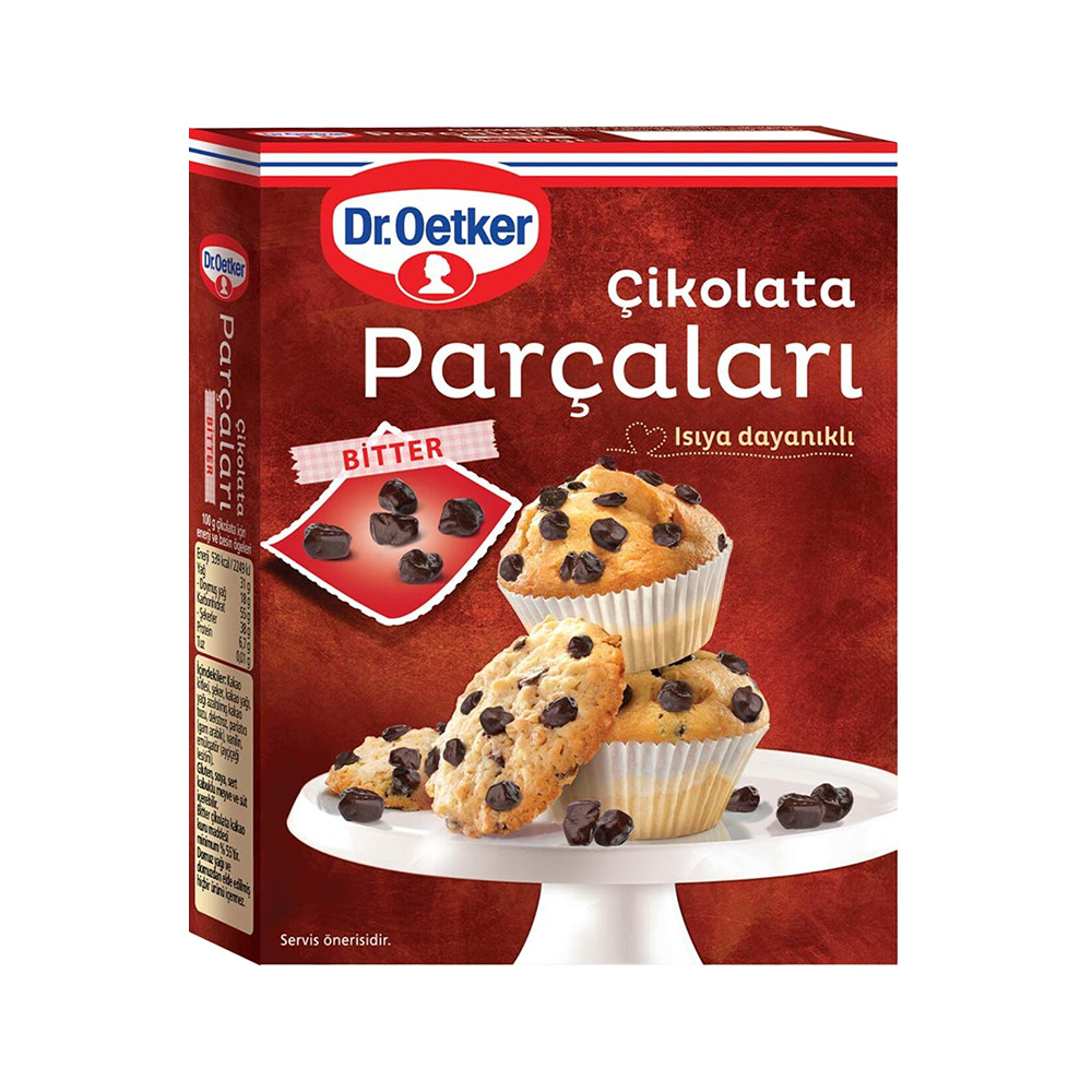 Dr. Oetker Çikolata Parçaları 70 Gr Bitter