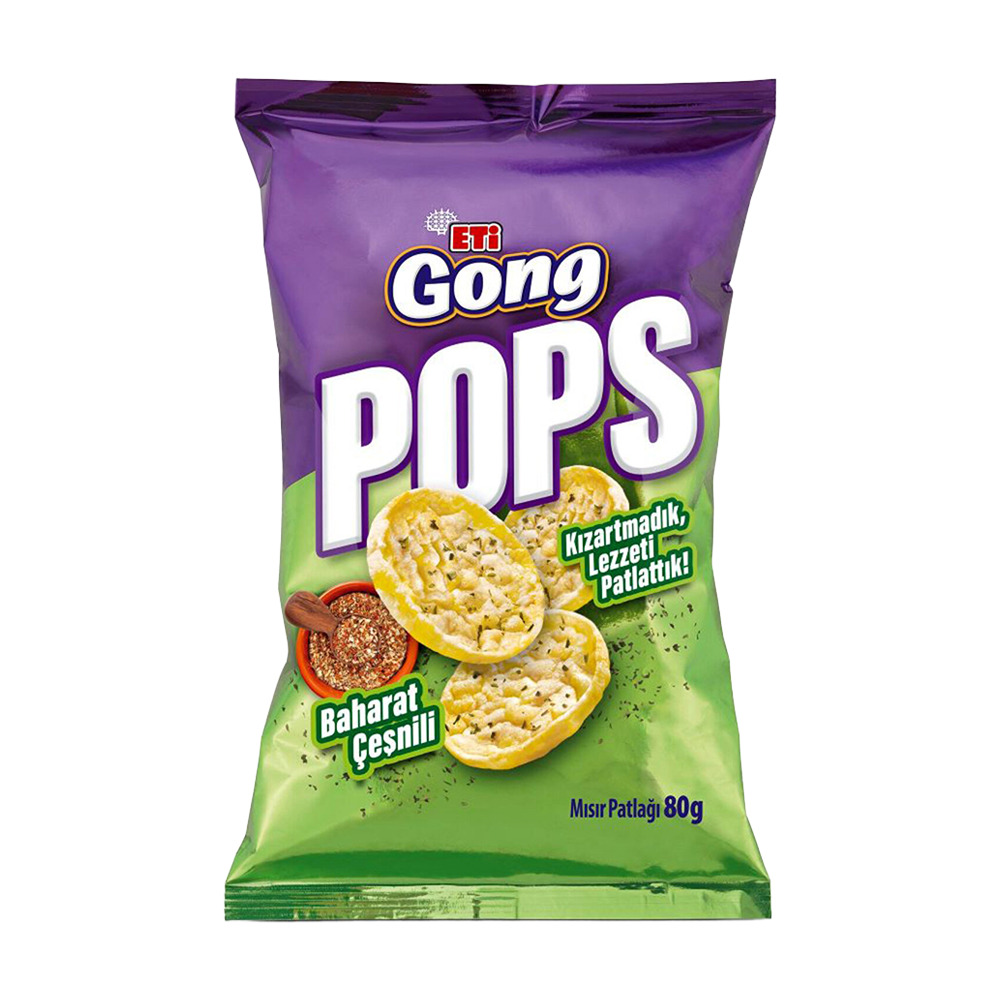 Eti Gong Pops Baharat Çeşnili 80 Gr
