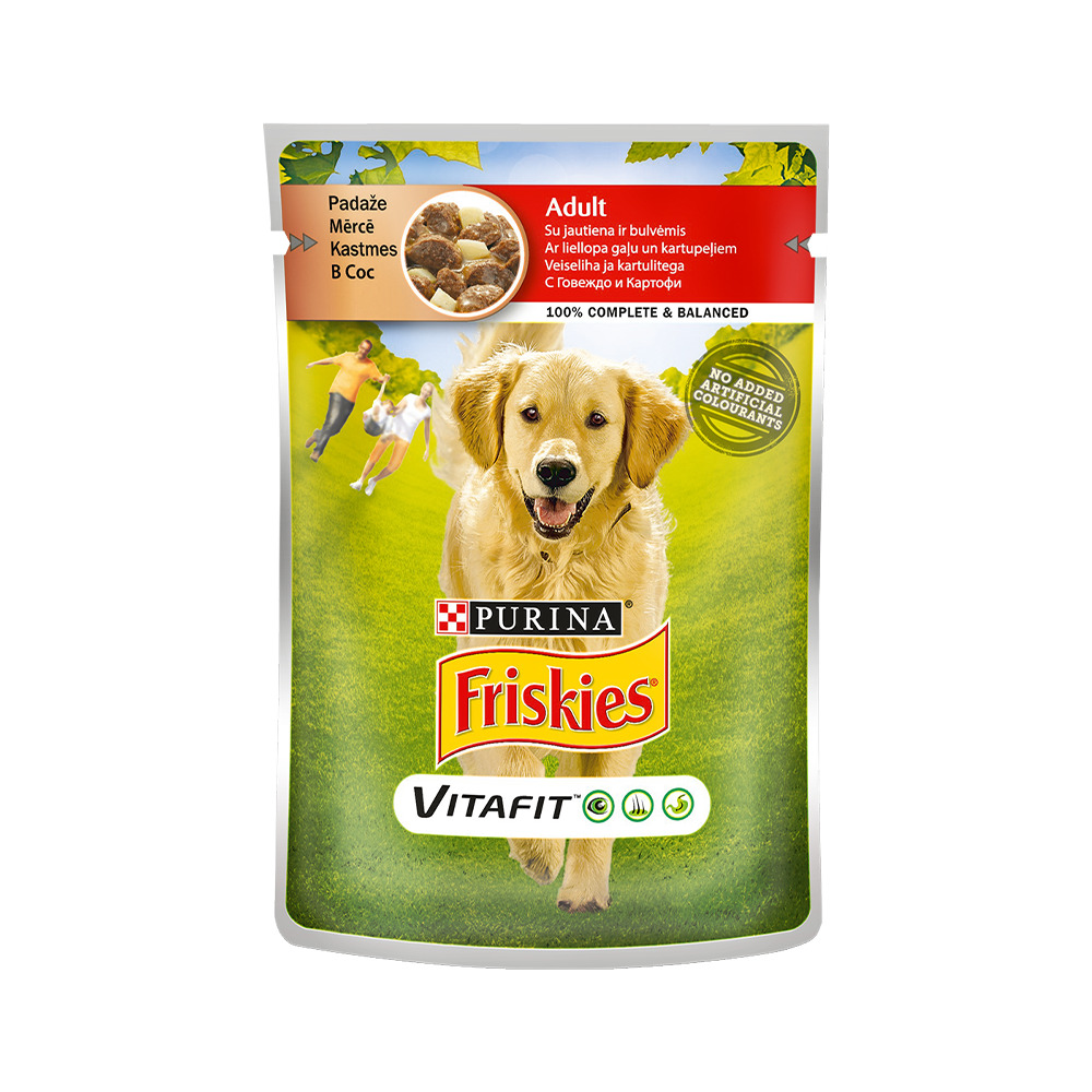 Purina Friskies Köpek Maması 100Gr Sığır Etli Patates