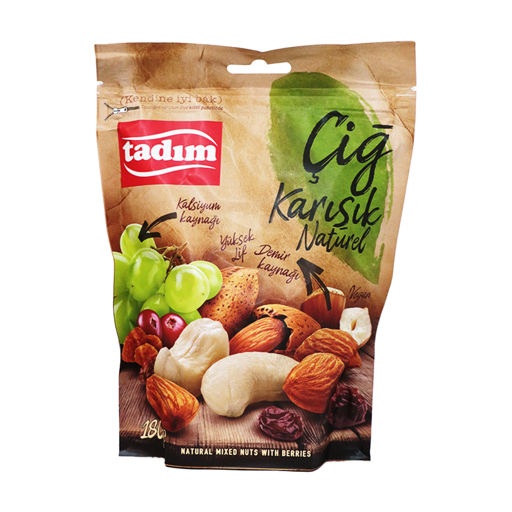 Tadım Karışık Çiğ Kuruyemiş 180G Naturel