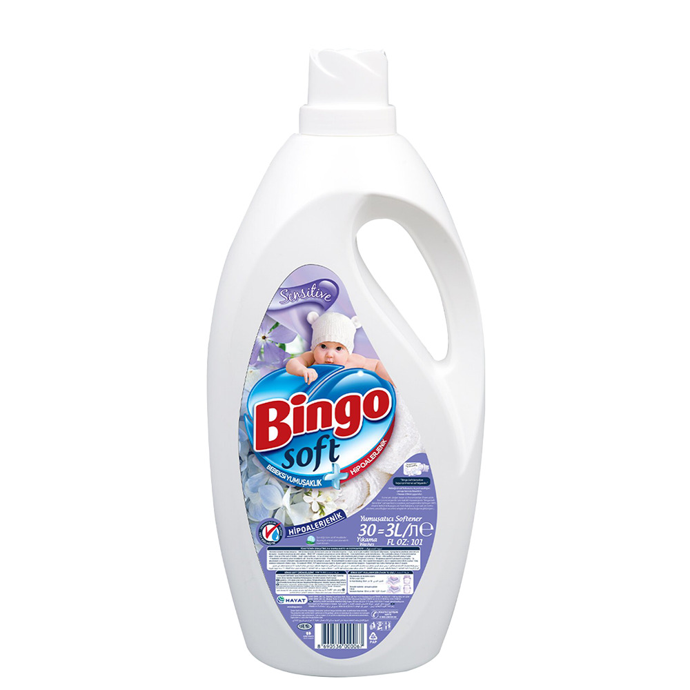 Bingo Soft Yumuşatıcı 3LT Sensitive