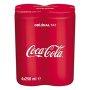 Coca Cola 4*250 Ml Kutu 