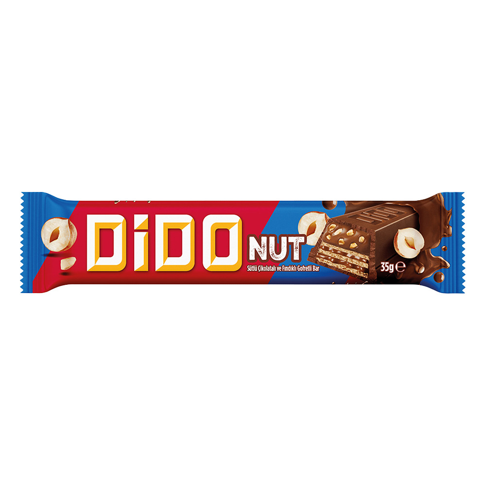 Ülker Dido Nut Gofret Fındık Parçalı 35 Gr