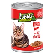 Jungle Konserve Kedi Maması Biftekli 415 gr