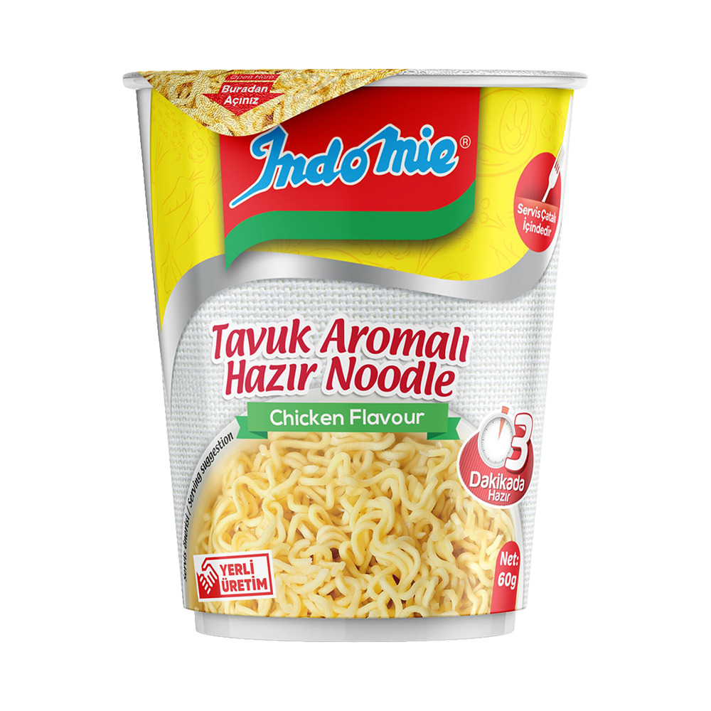 Indomie Tavuk Çeşnili Hazır Noodle 60 Gr Bardak