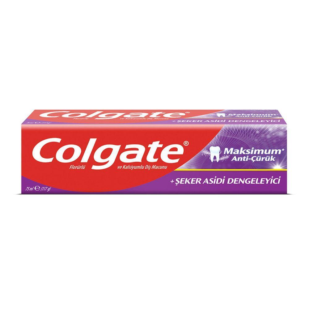 Colgate Maksimum Anti Çürük Şeker Asidi Dengeleyici Diş Macunu 75 ml