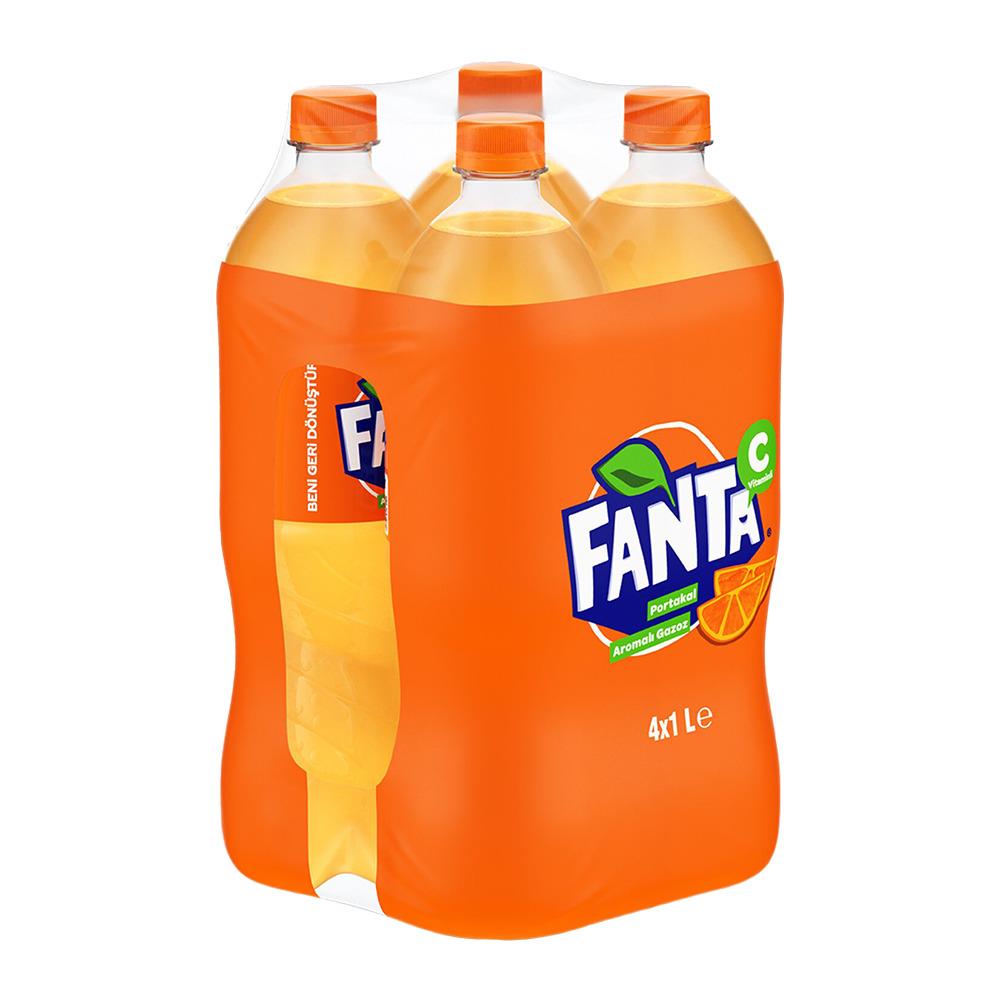 Fanta Portakal 1 Lt Pet 4’lü.