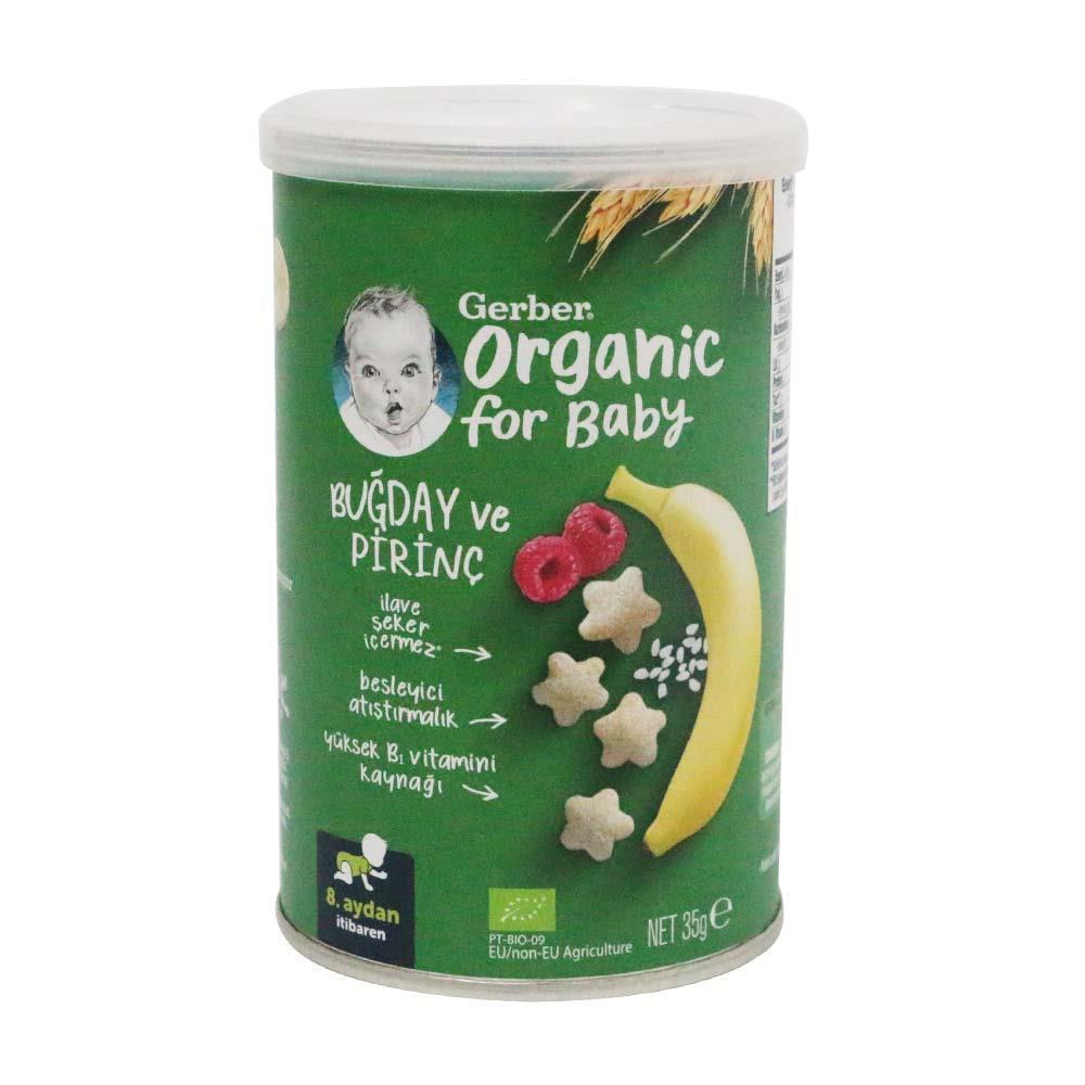 Gerber Organik  Atıştırmalık 35Gr Buğday ve Pirinç