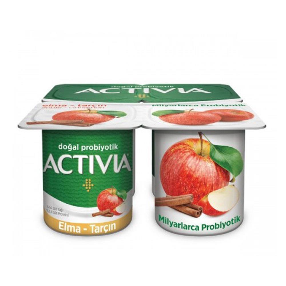 Activia Doğal Probiyotik 4*100 Gr Elma Tarçın