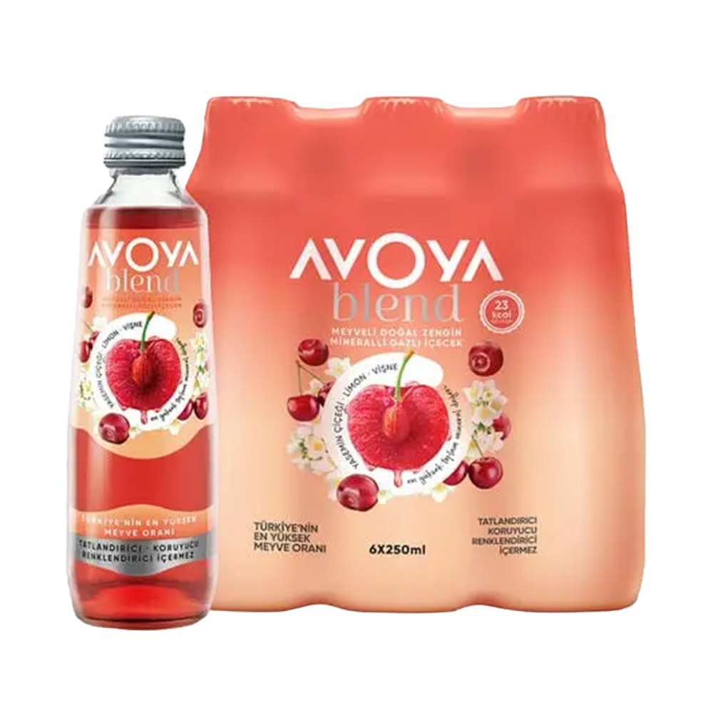 Avoya Blend 6*250 Ml Yasemin Çiçeği Limon Vişne