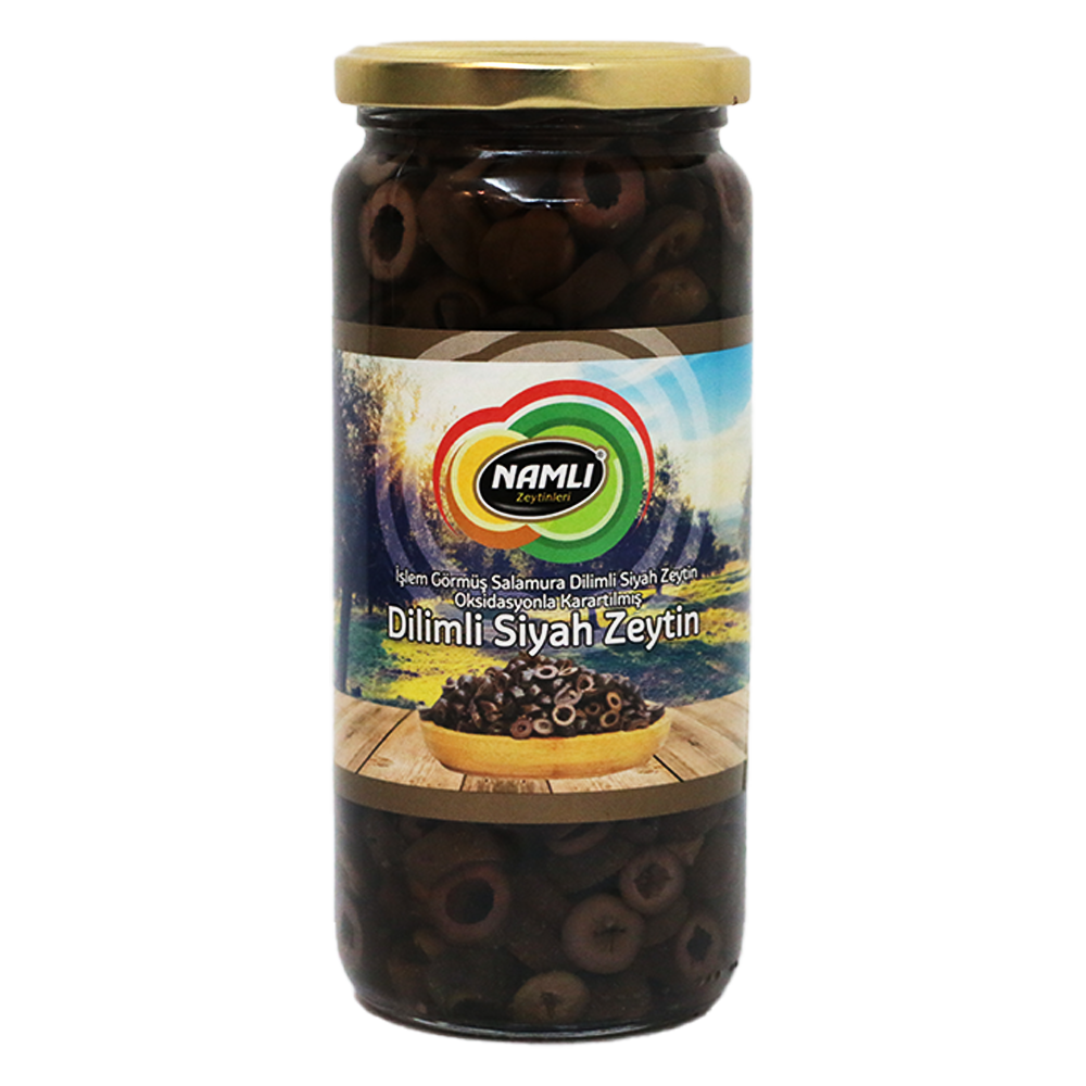 Namlı Dilimli Siyah Zeytin 500Gr