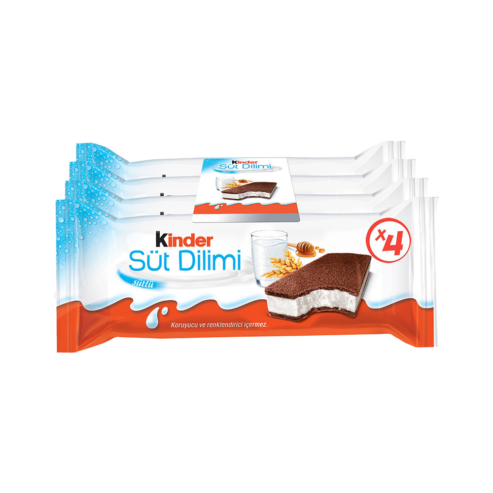 Kinder Süt Dilimi Sütlü ve Ballı 4*28 Gr 