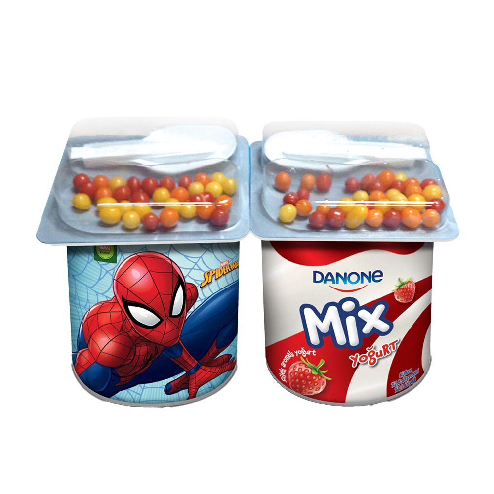 Danone Mix Yoğurt 2*90 Gr Çilekli