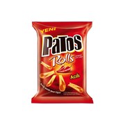 Patos Rolls Kıvrık Şekilli Acılı Mısır Cipsi 109 Gr .