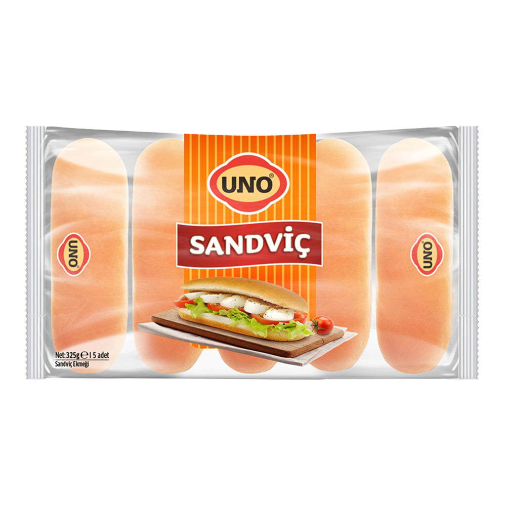Uno Sandviç Ekmeği 5*65Gr Yatay