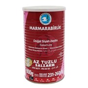 Marmara Birlik  Az Tuzlu Salamura Siyah Zeytin 800 Gr (231-260).