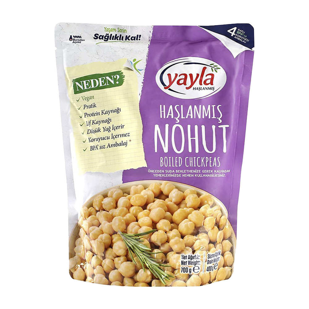 Yayla Haşlanmış Nohut 400Gr